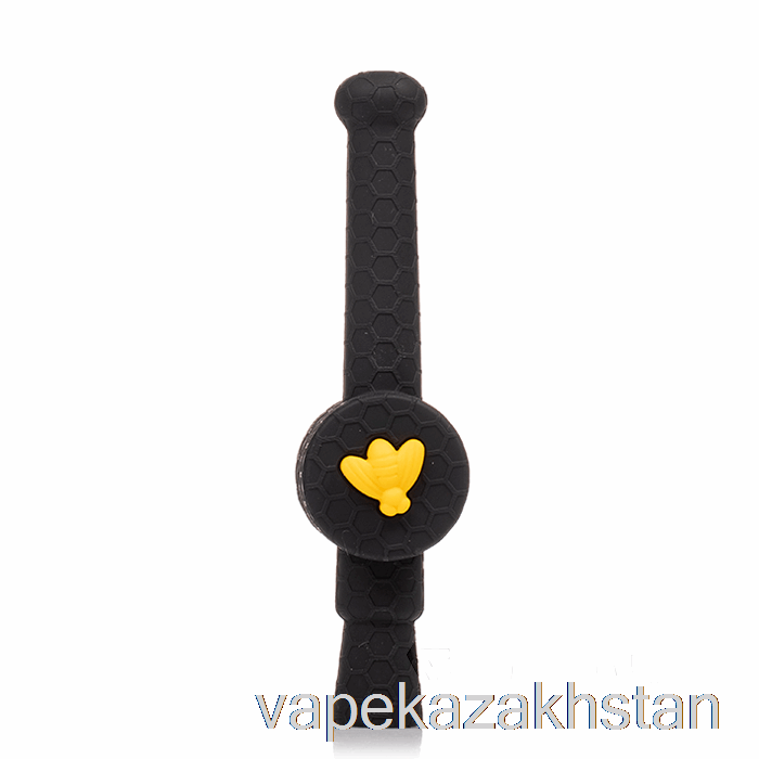 Vape Kazakhstan Stratus Reclaimer Honey Dipper Silicone Dab Straw Shiny Panther (Black / Yellow Bee)